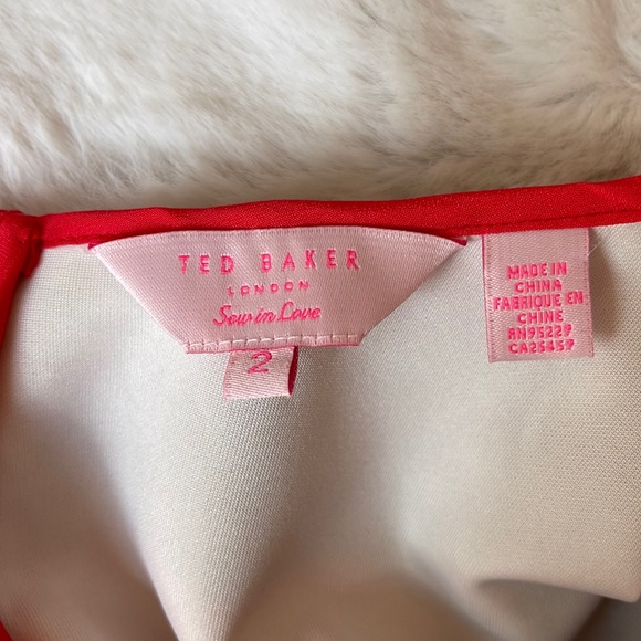 Ted Baker Red Skater Dress - Picture 2 of 4